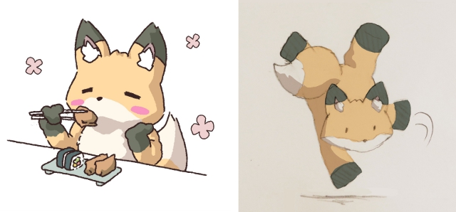 きつねのイラスト