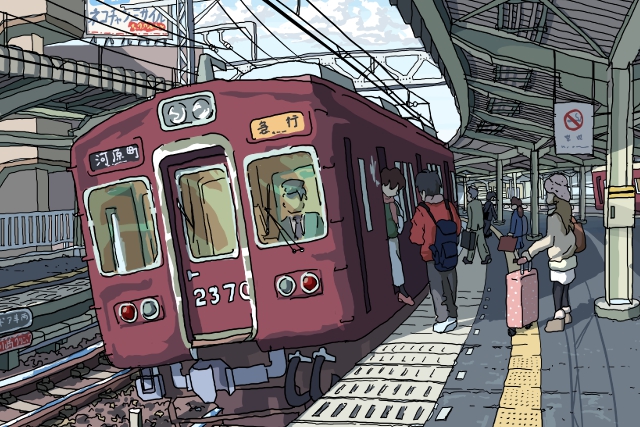 十三駅のイラスト